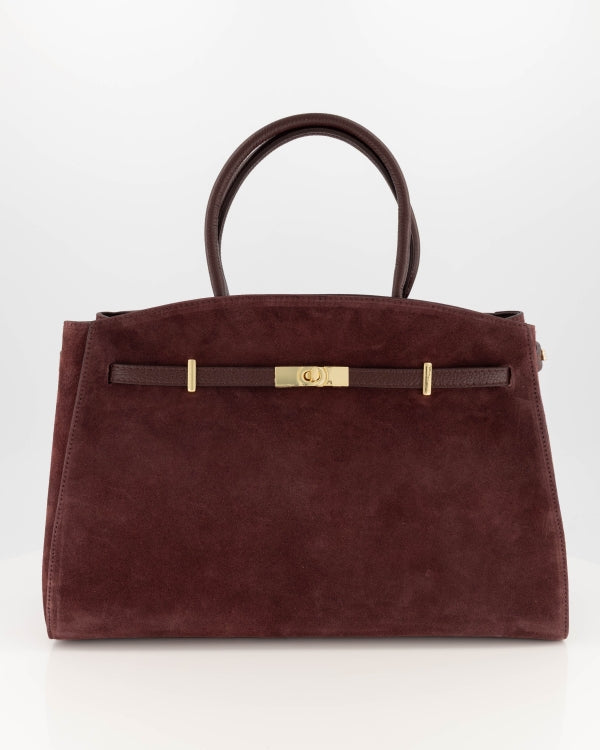Braga Suede Tas - Bordeaux