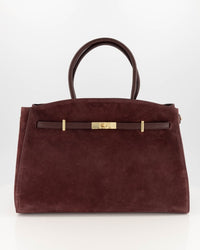Braga Suede Tas - Bordeaux