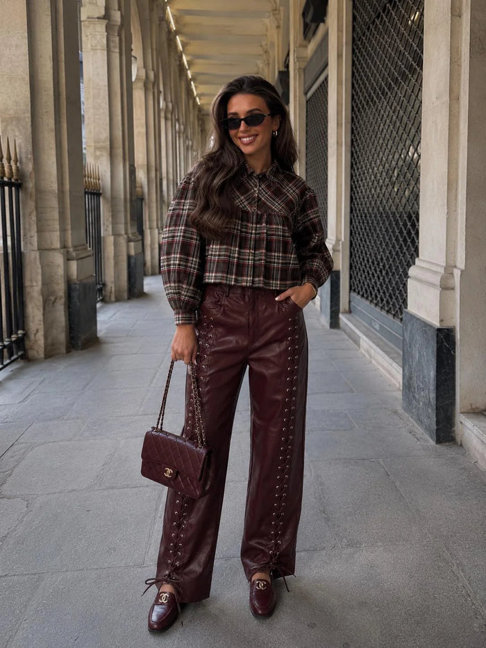 Rina Blouse - Bordeaux
