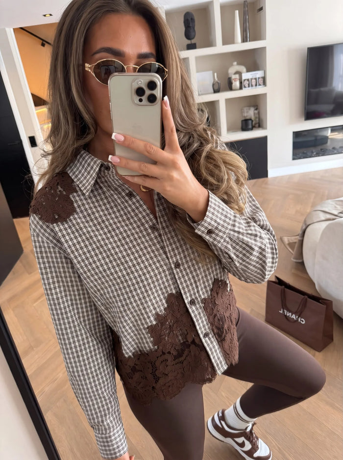 Dina Blouse - Bruin