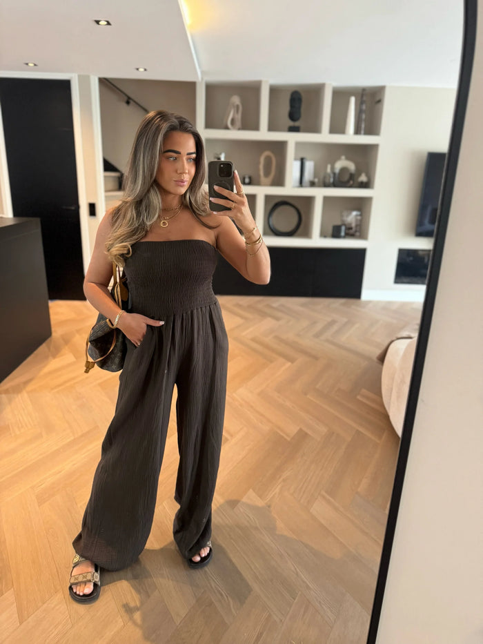 Nieke Jumpsuit - Chocolate