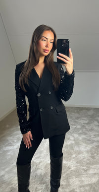 Blazer Pailletten - Black