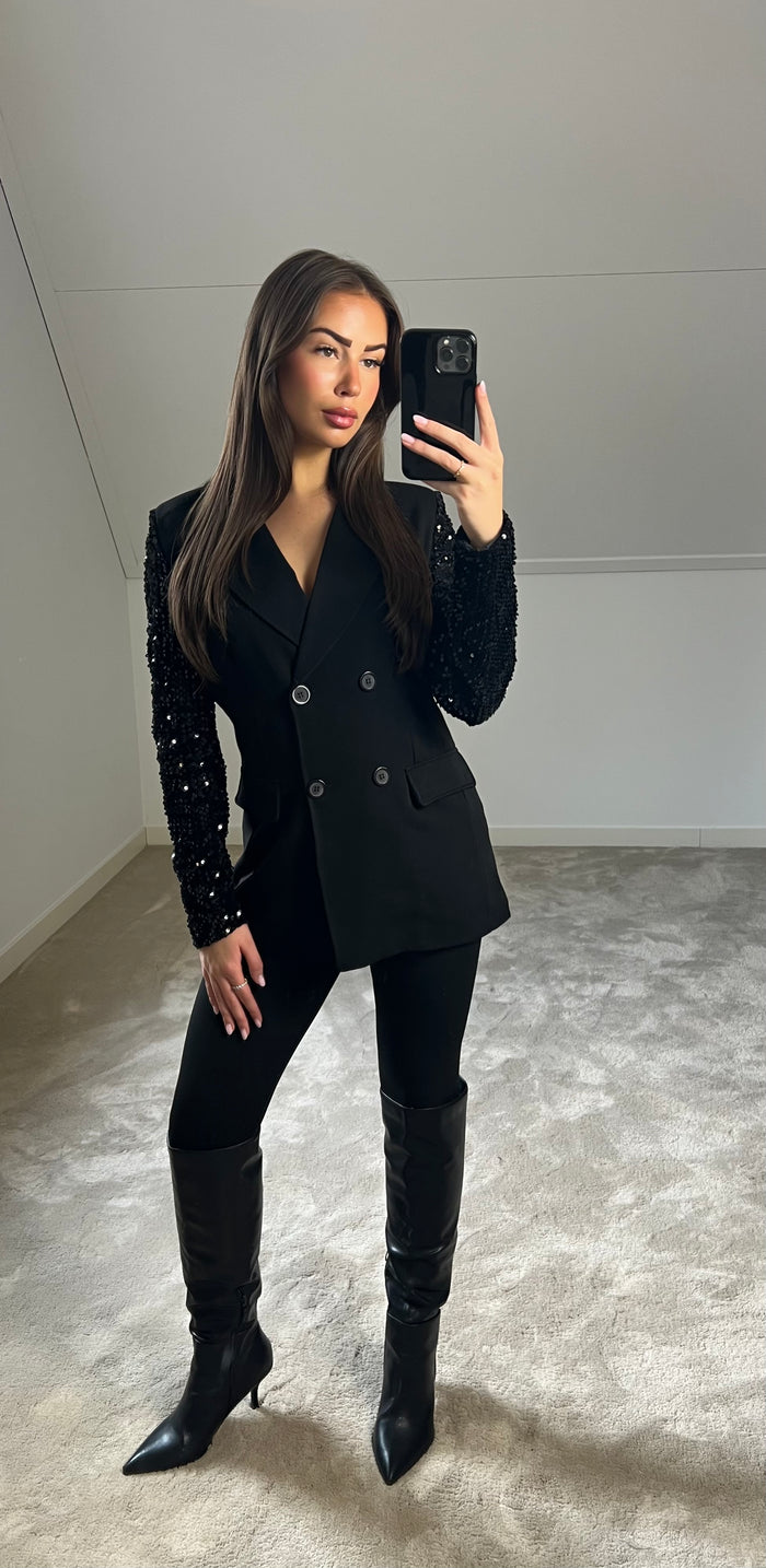 Blazer Pailletten - Black
