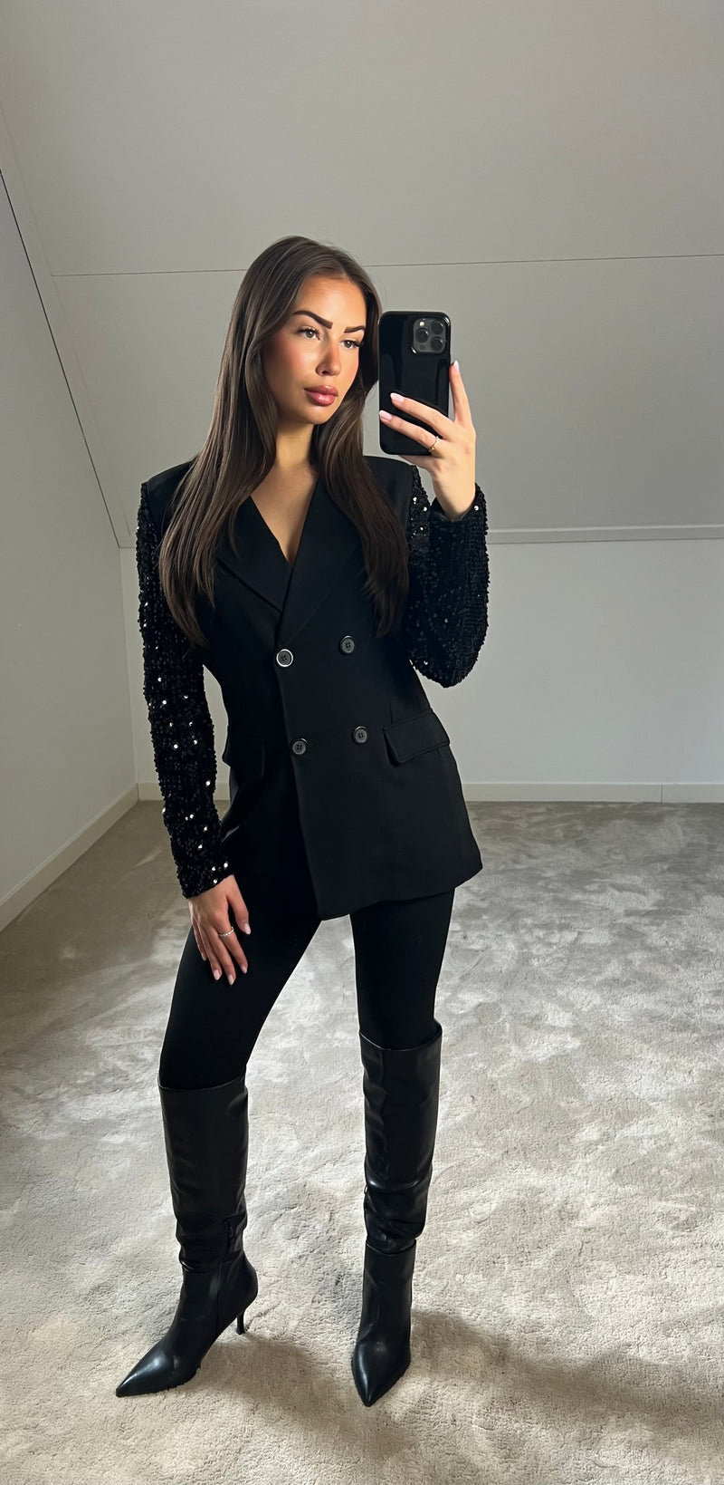 Blazer Pailletten - Black