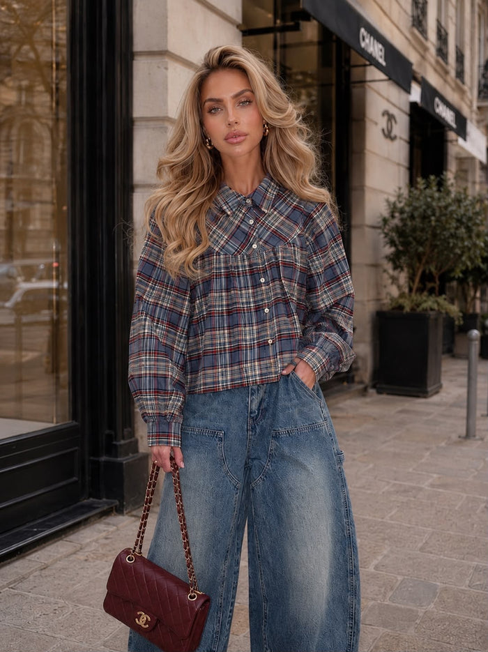 Rina Blouse - Blauw