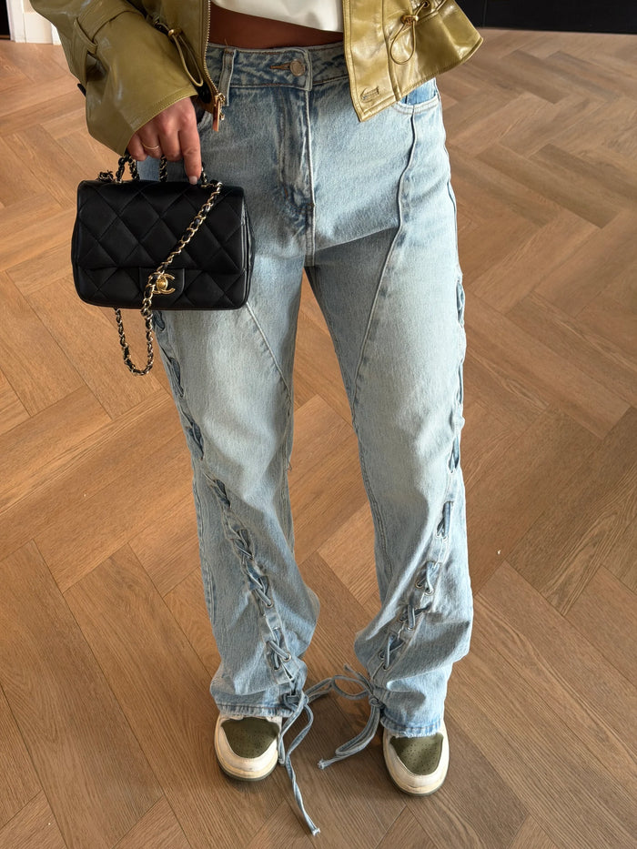 Puck High Waist Jeans - Blauw