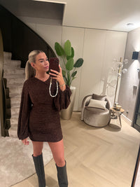 Jaimy Dress - Brown