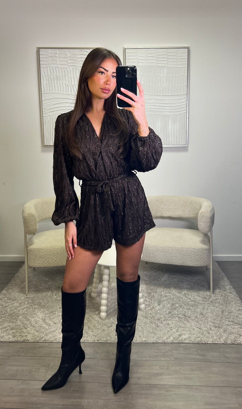 Nina Playsuit - Choco