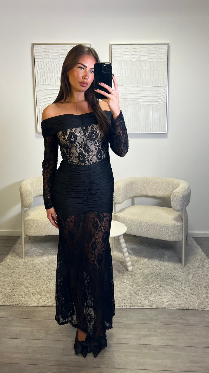 Lace Dress - Black