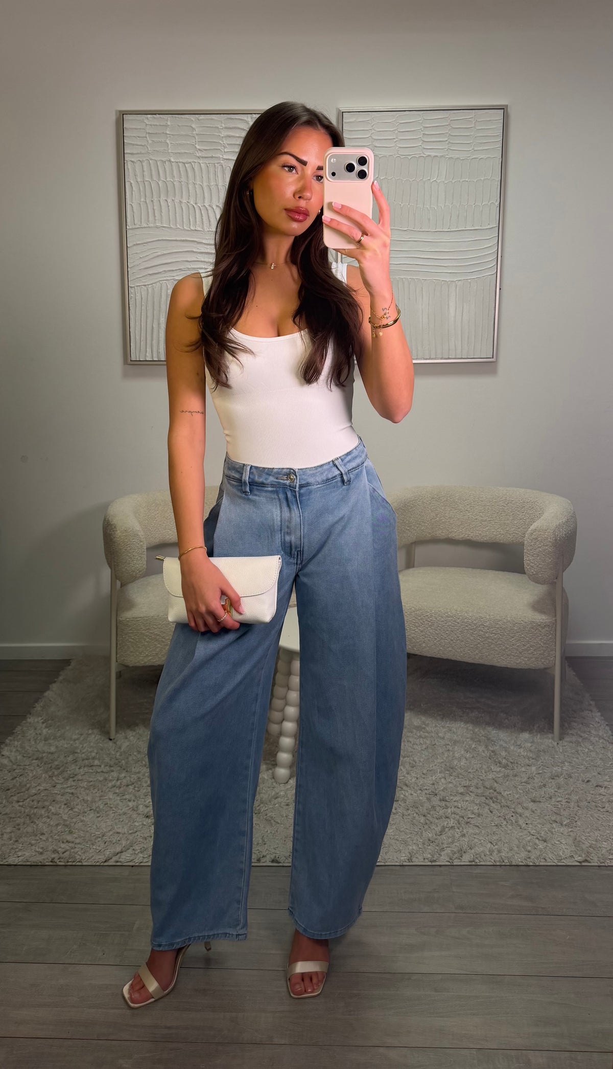 Julie Mid Waist Jeans - Blauw