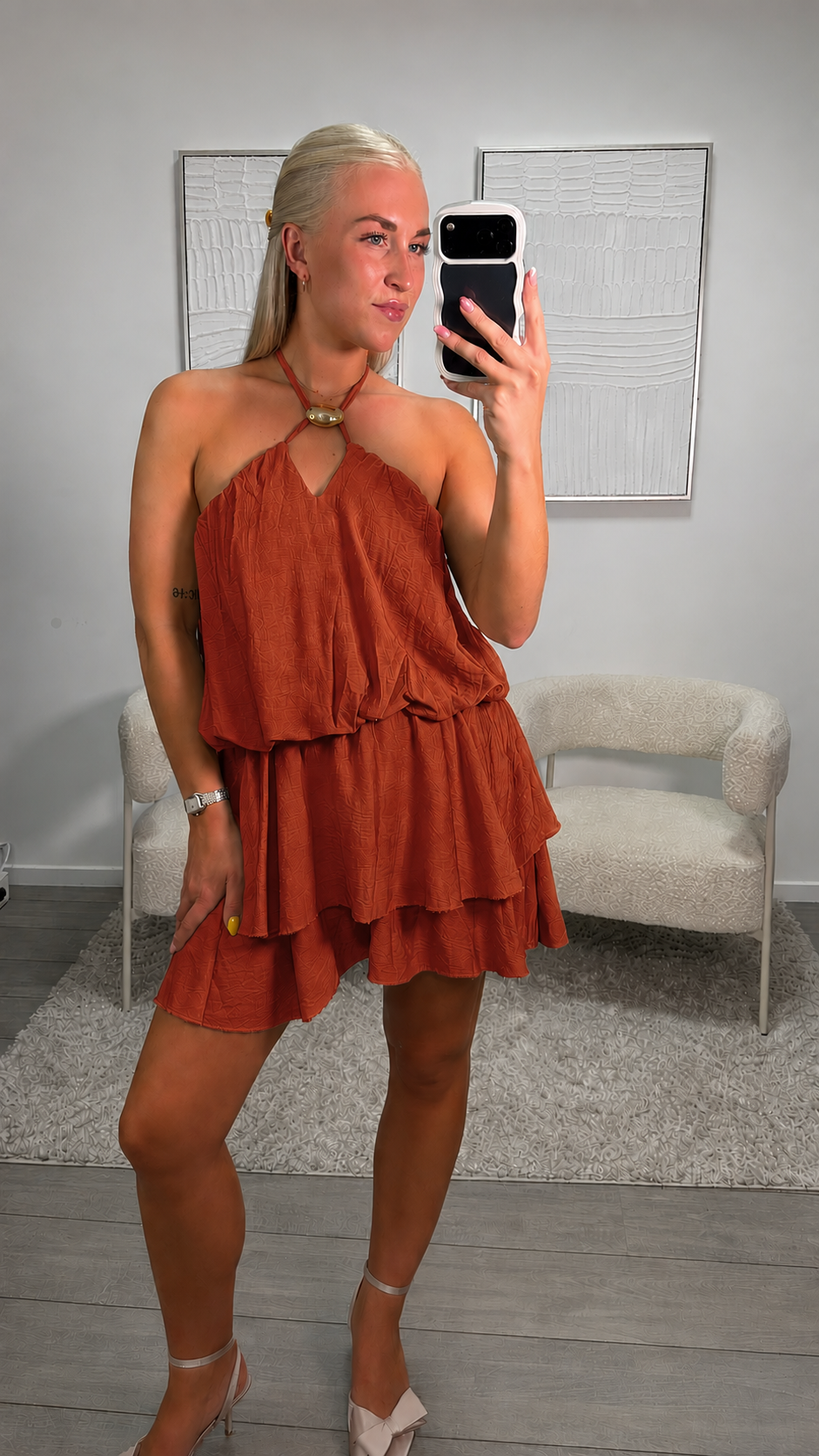Elfi Playsuit - Brique