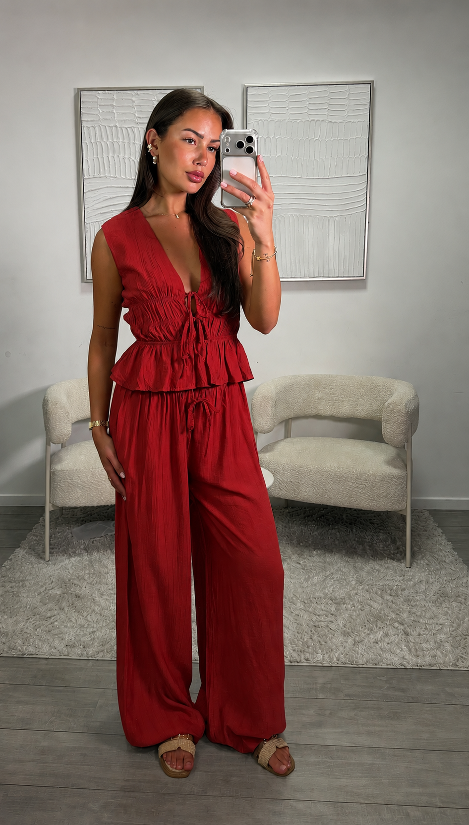 Bente Set - Rood
