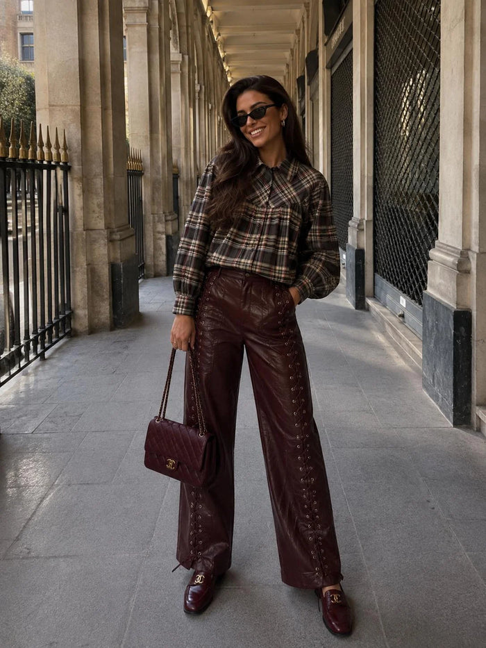 Rina Blouse - Bruin