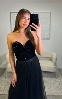 Pailleten Body - Black