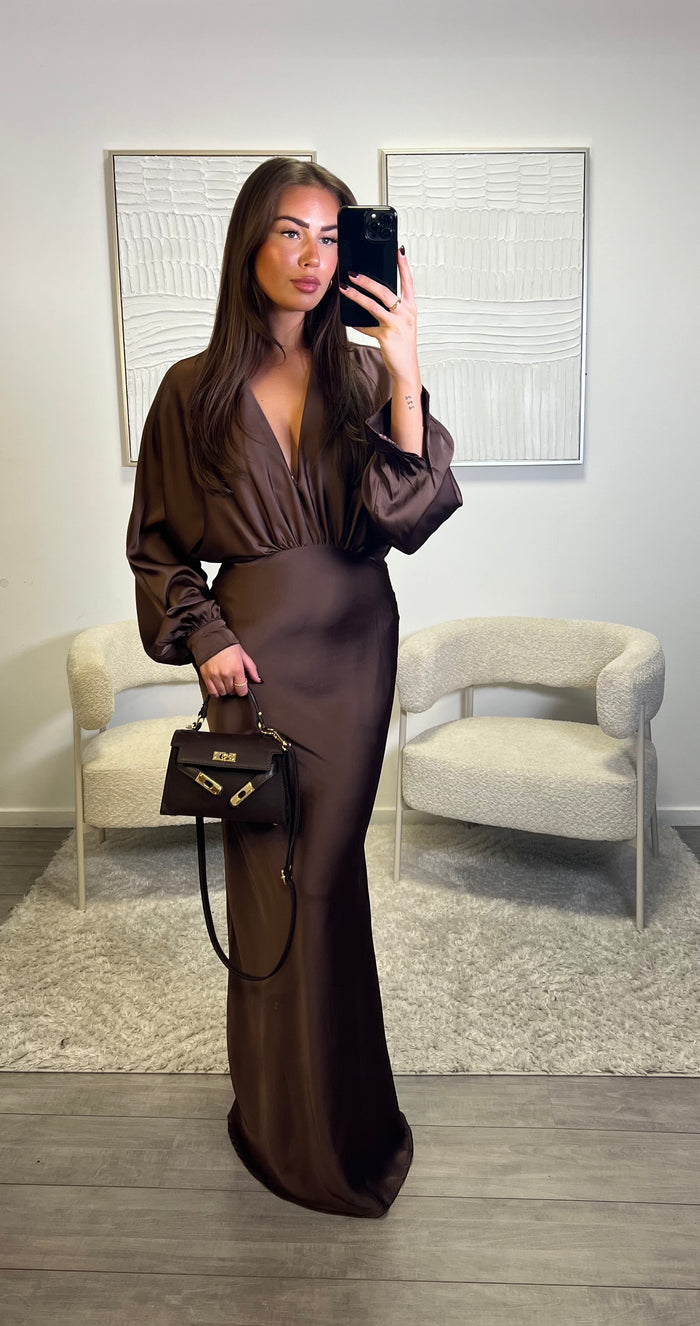Nomi Dress - Brown