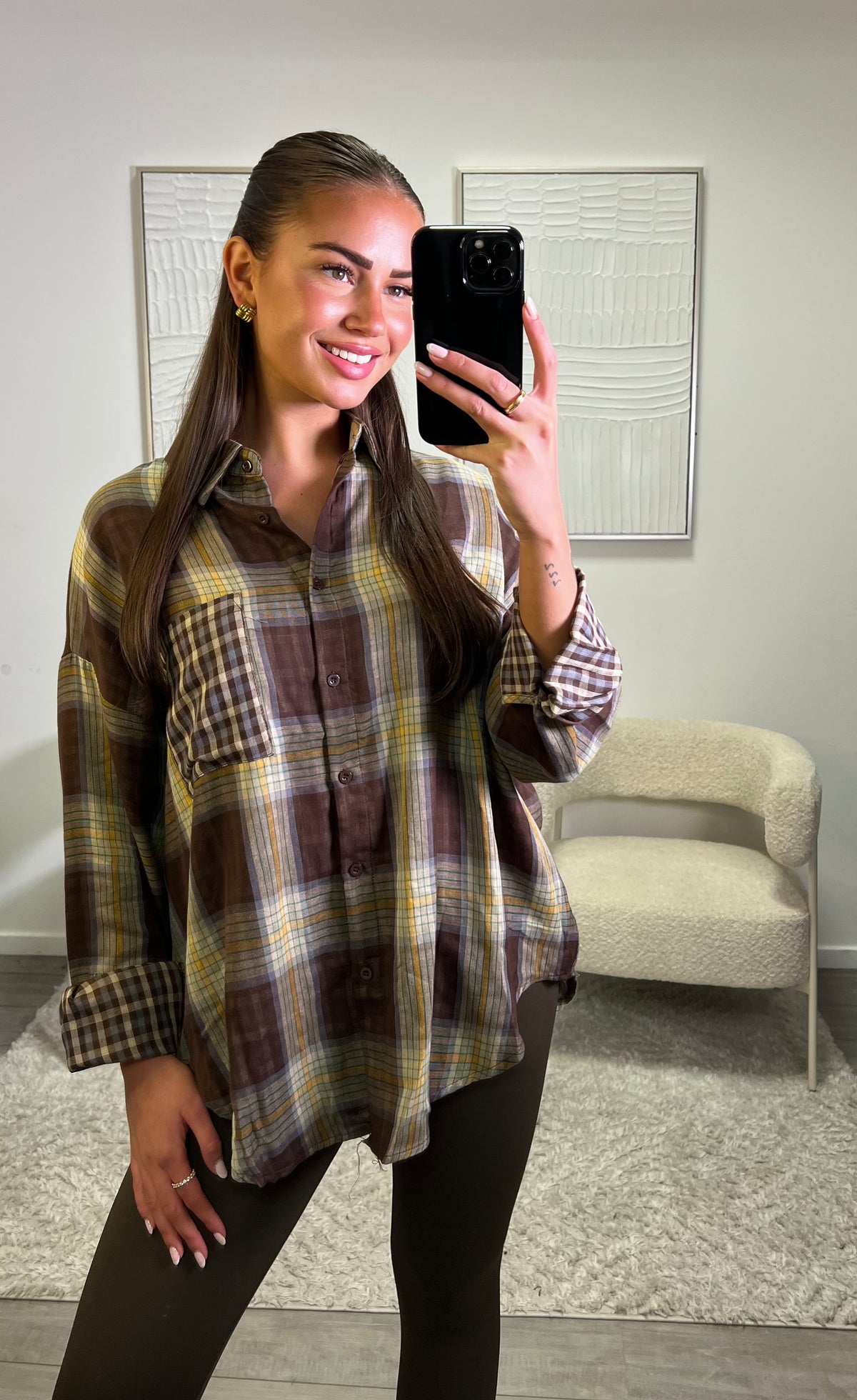 Myla Blouse - Checkerd