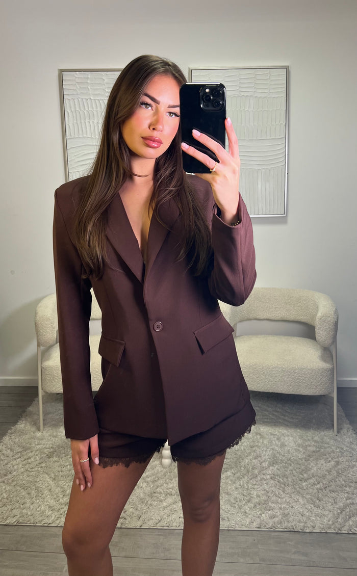 Milou Blazer -Brown
