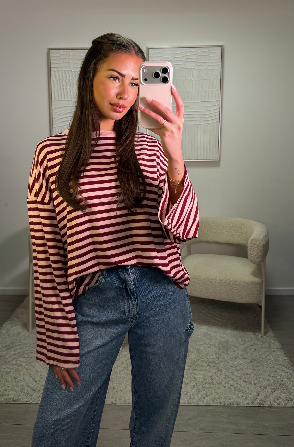 Lou T-Shirt - Pink Red