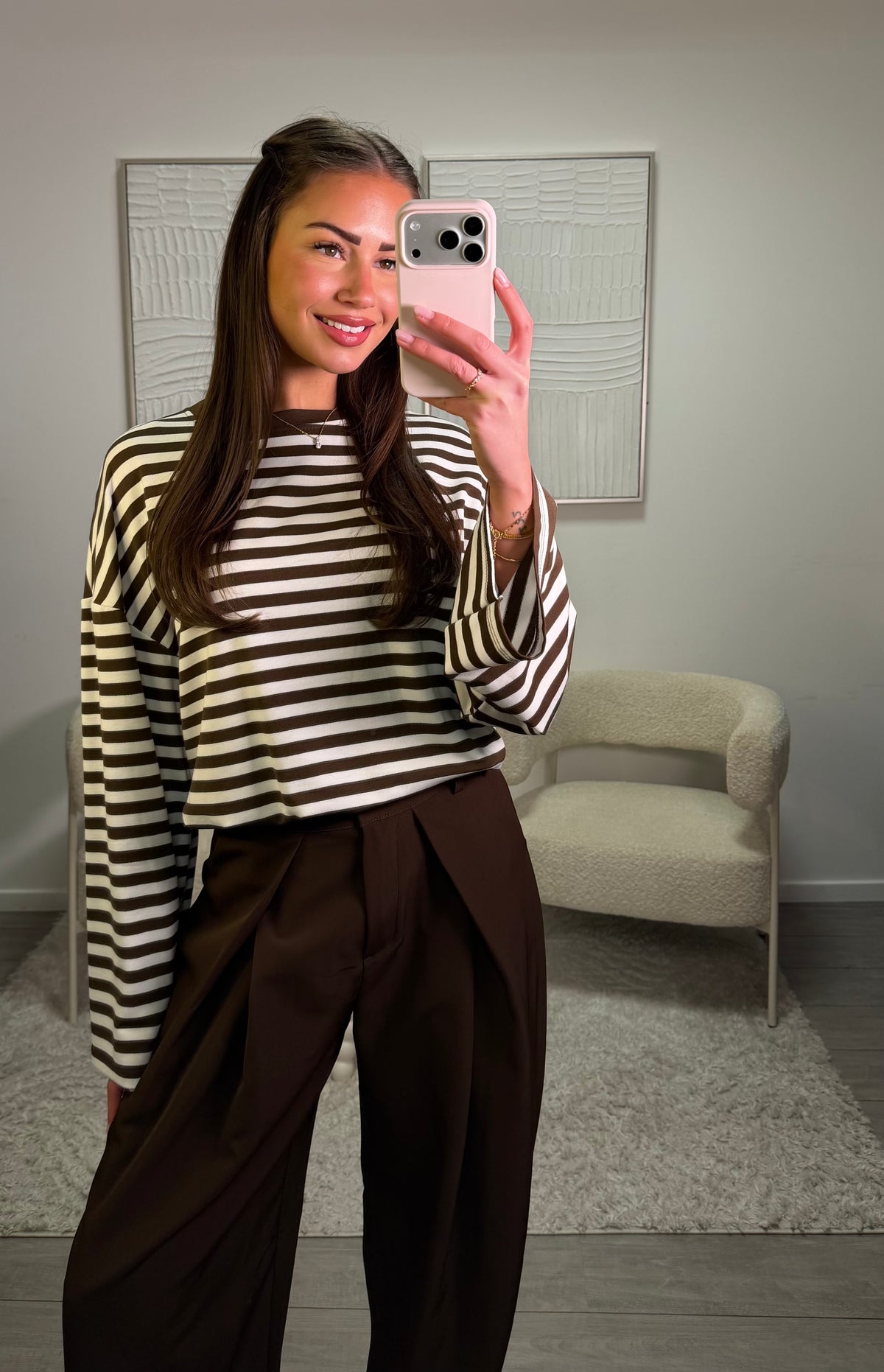 Lou T-Shirt - Brown Beige