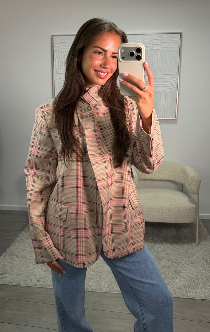 Carly Blazer - Beige Roze