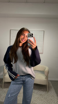 Feline Longsleeve - Grijs Blauw