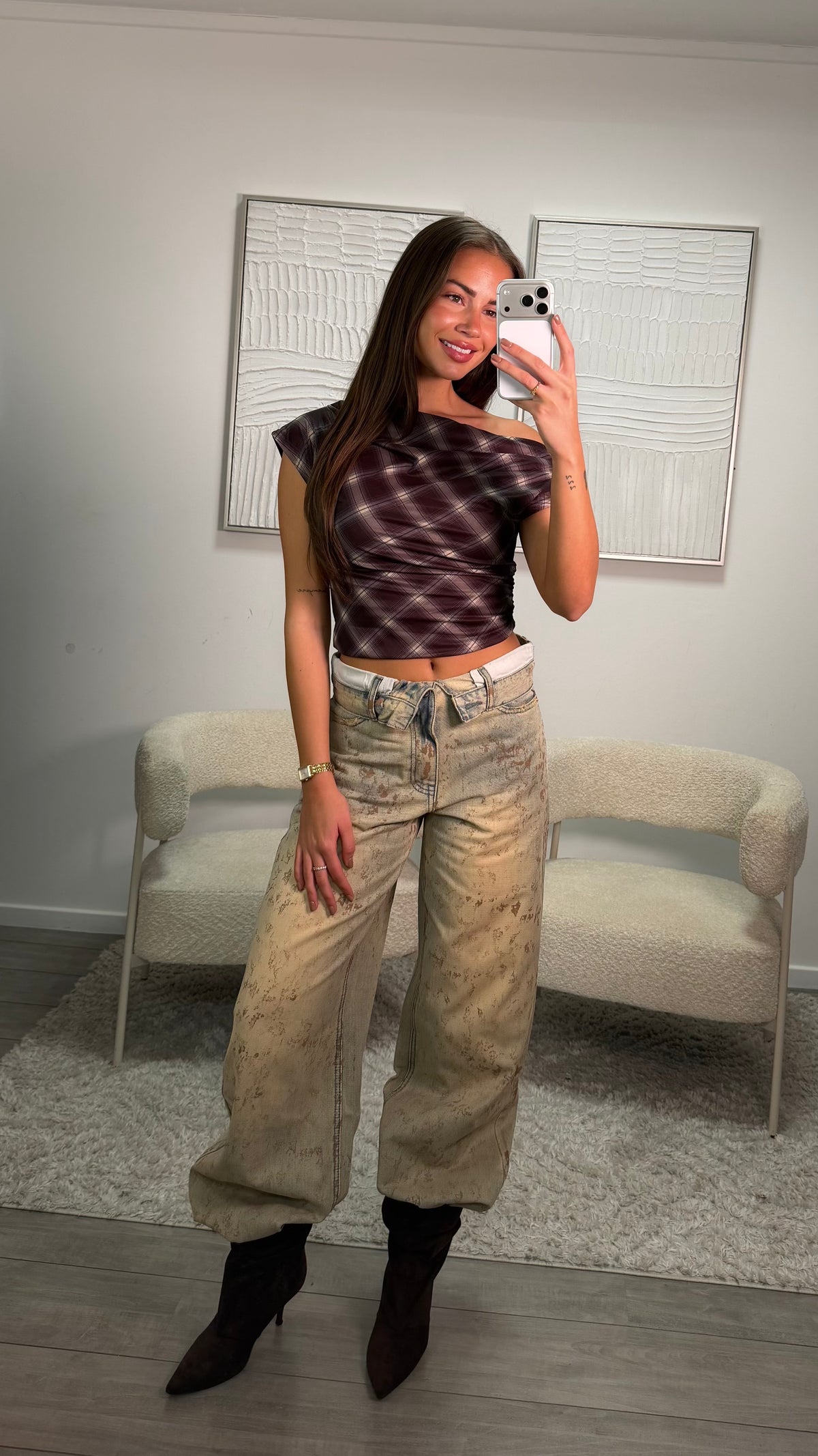 Isabel Top - Bruin