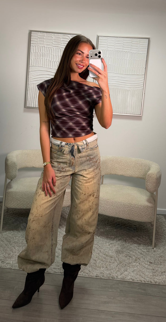 Isabel Top - Bruin