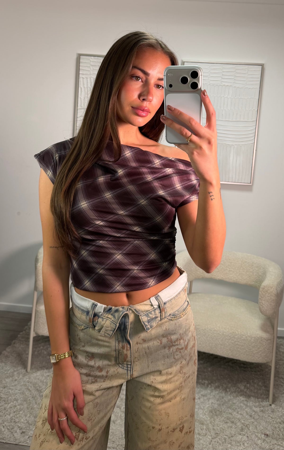 Isabel Top - Bruin