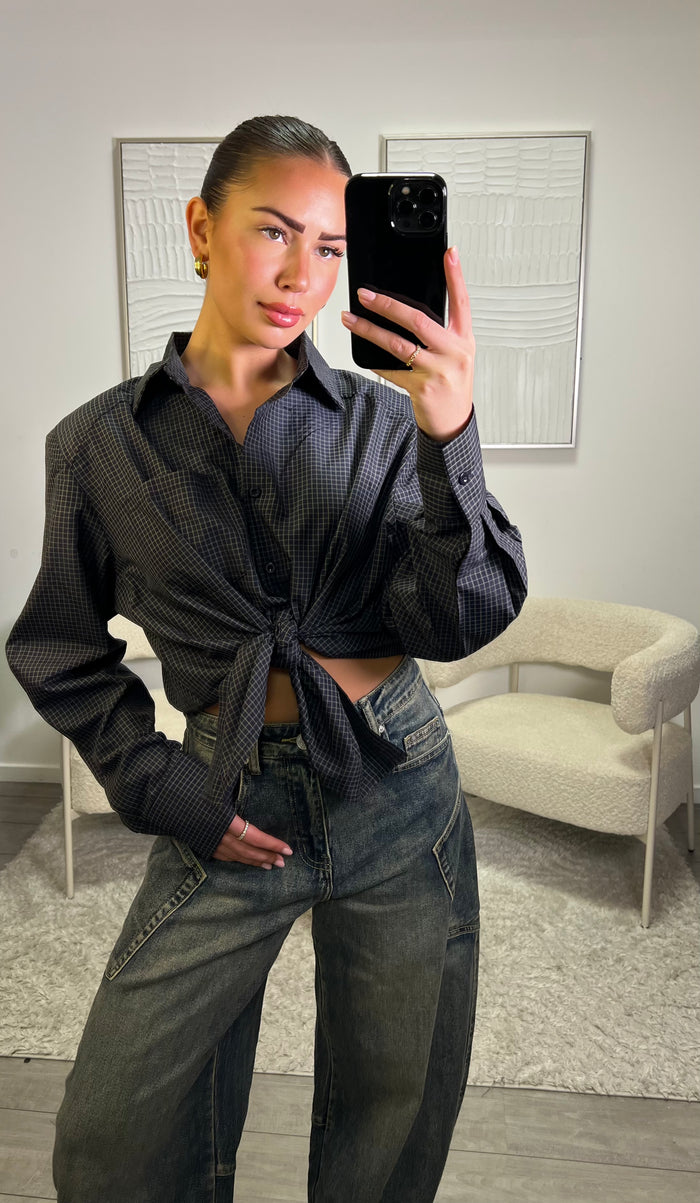 Yulia Blouse - Dark Blue