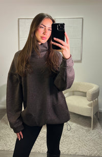 Fleece Sweater - Brown