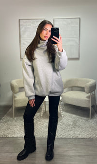 Fleece Sweater - Grijs