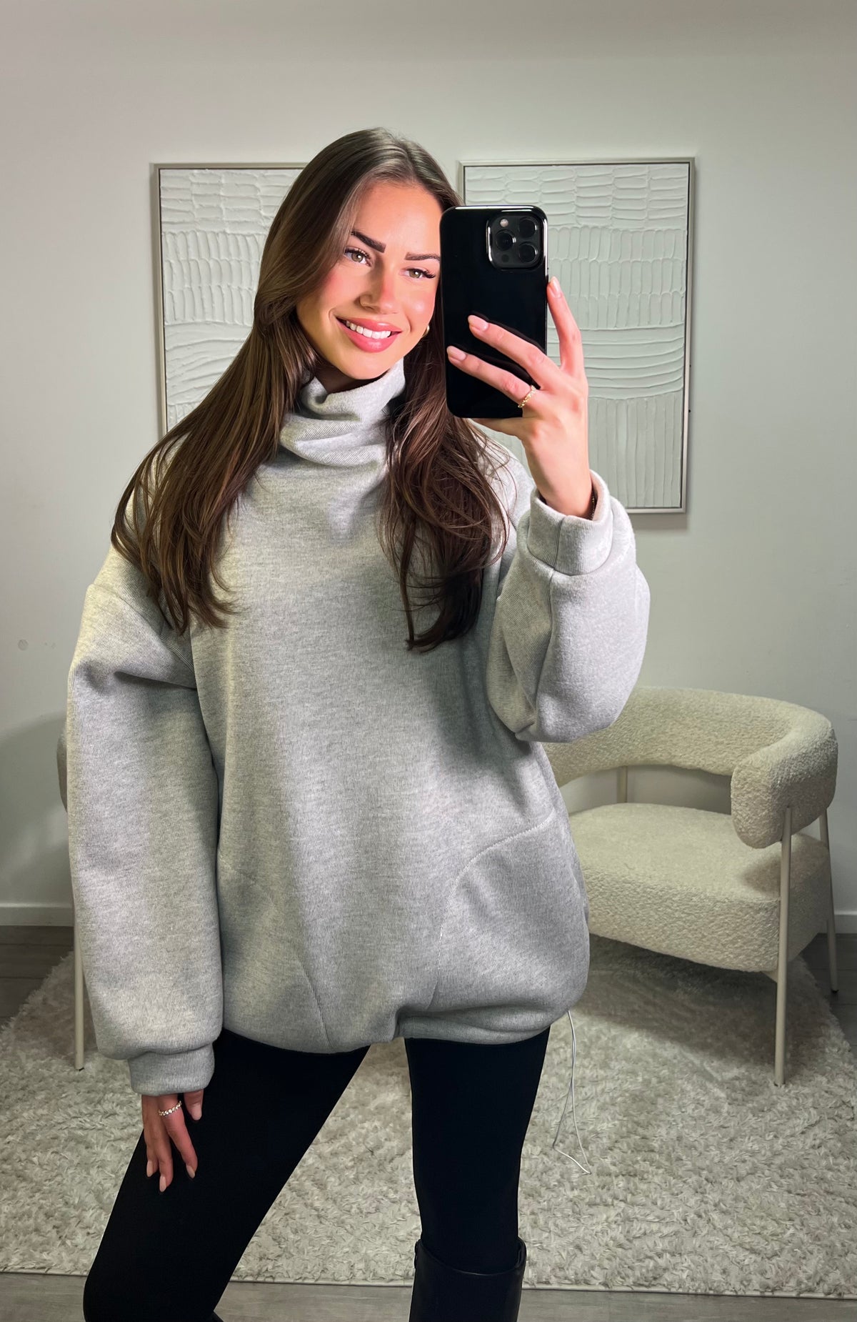 Fleece Sweater - Grijs