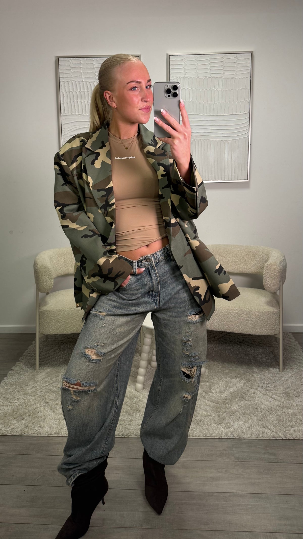 Axelle Blazer - Camouflage