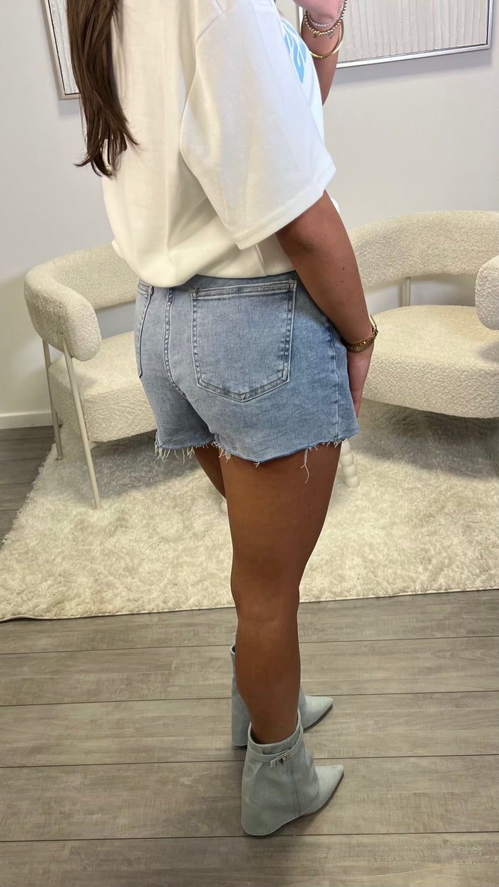 Denim Skort - Blue