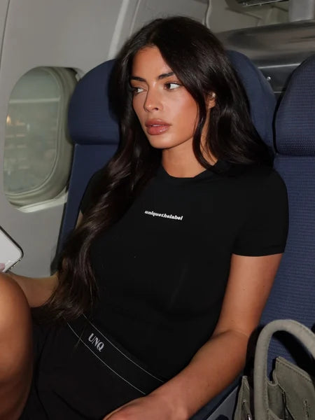 GISELLE SHORT SLEEVE - BLACK