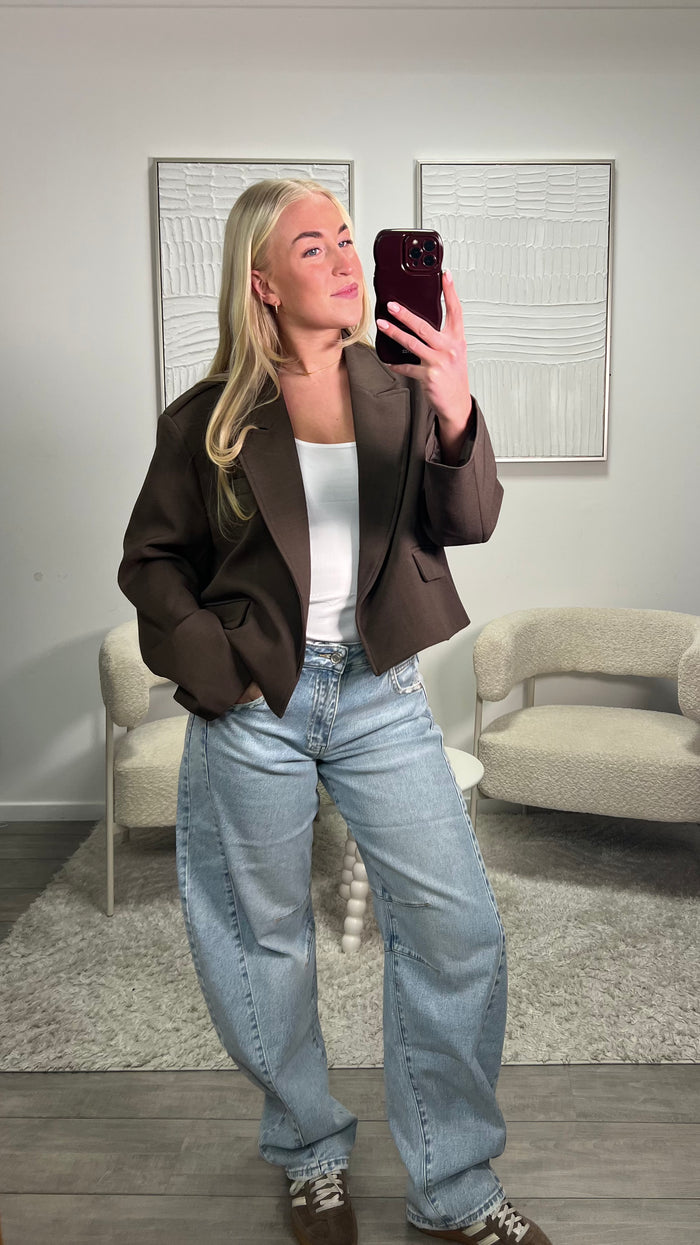 Chrissy Balloon Jeans - Light Blue