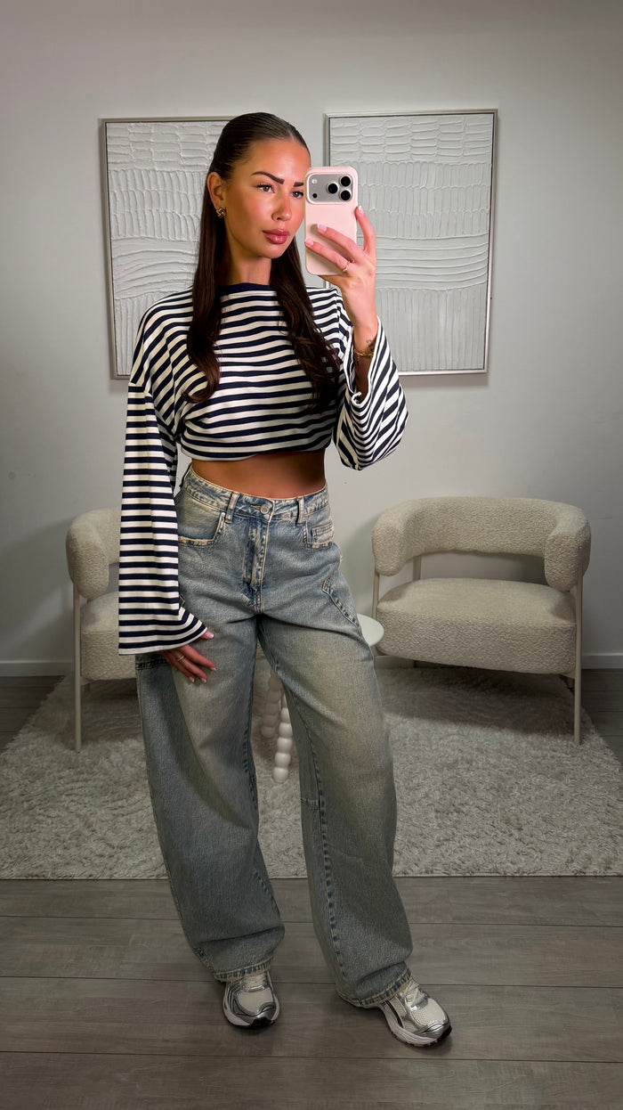 Lou Shirt - Blue White