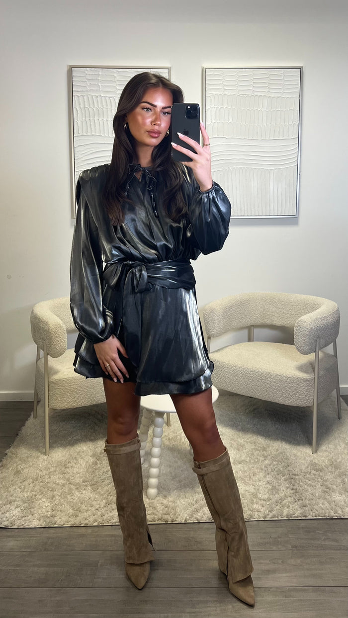 Camille Dress - Dark Grey