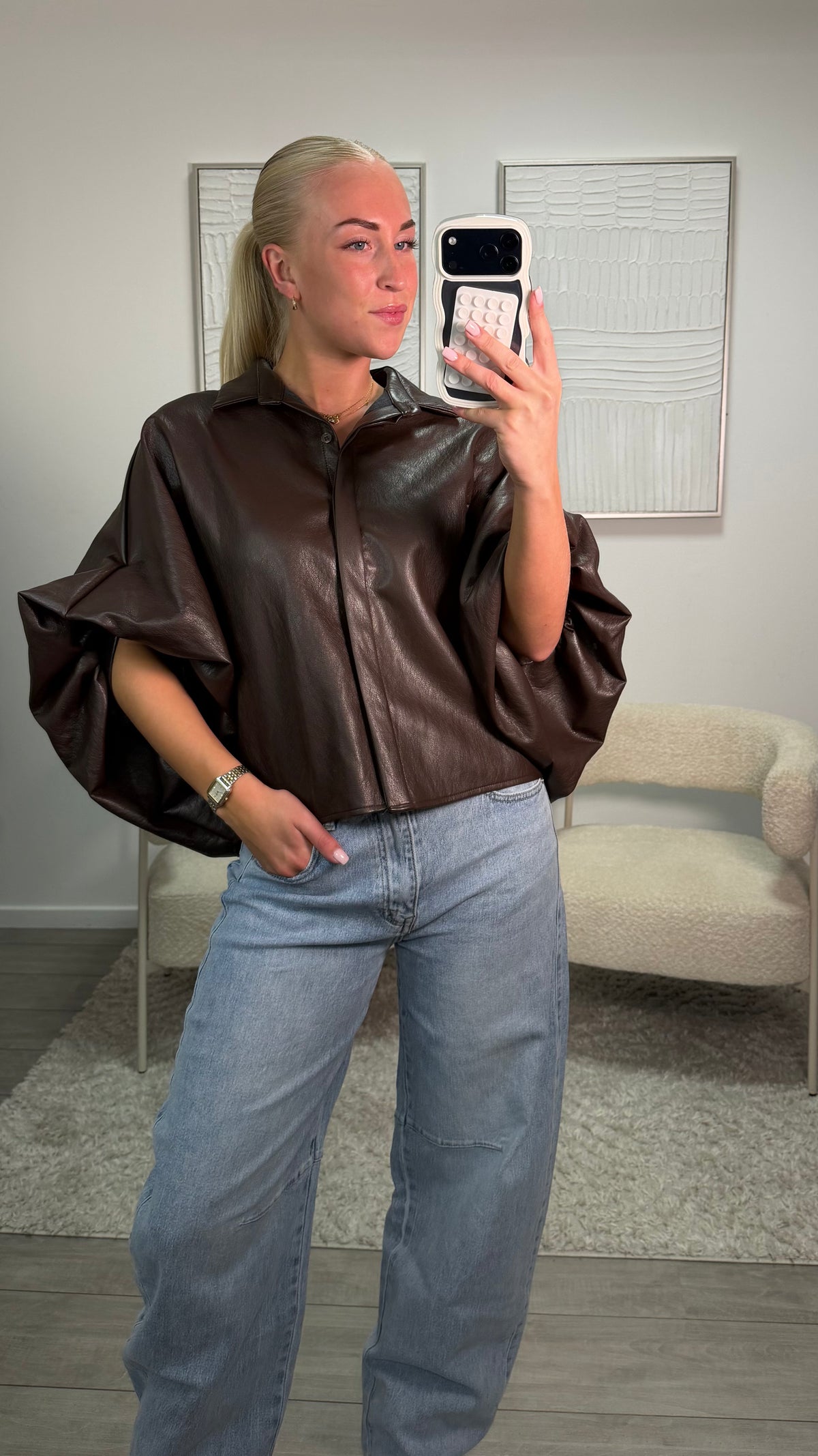 Liza Blouse - Bruin