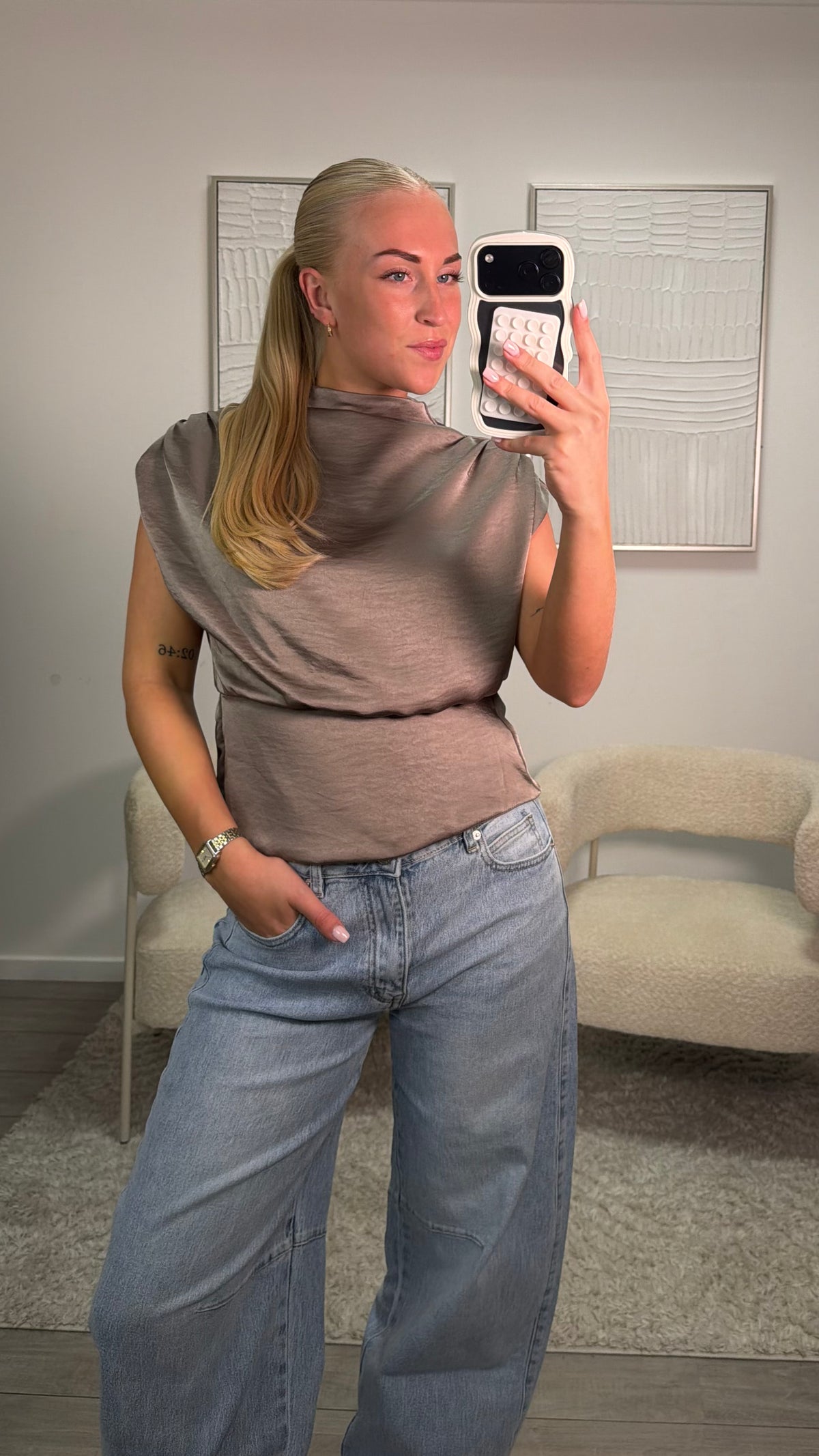 Milou Top - Taupe