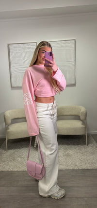 The Monogram Longsleeve - Roze