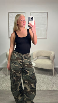 Jaanie Mid Waist Jeans - Camouflage