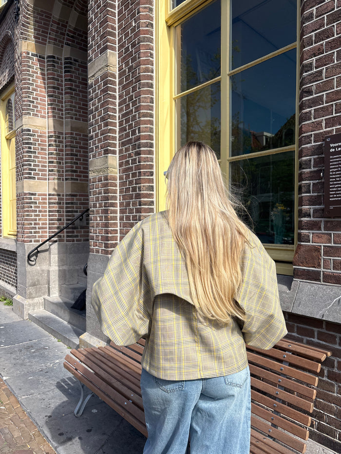 Bella Jas - Geruit Geel