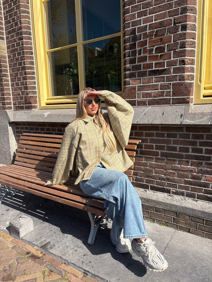 Bella Jas - Geruit Geel