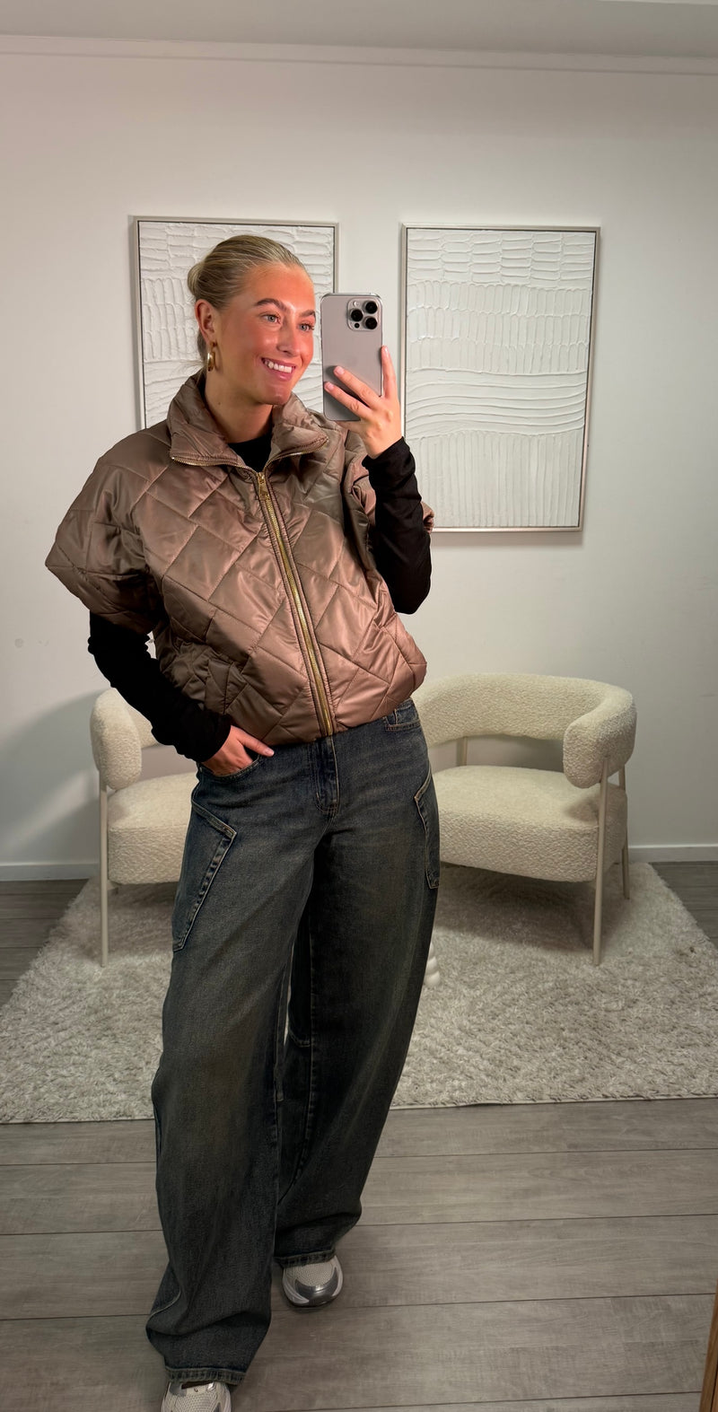 Hannah Bodywarmer - Light Brown