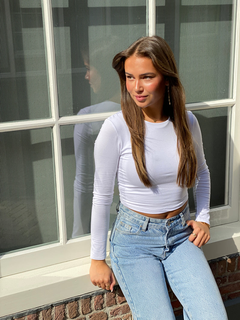 Basic Cropped Top - White