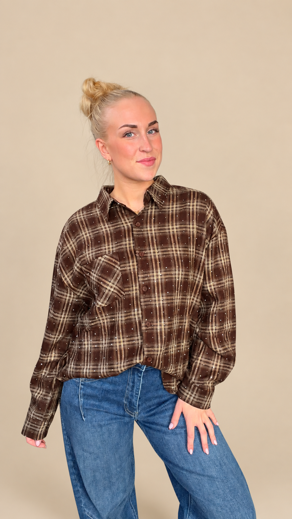 Zen Blouse - Donker Bruin