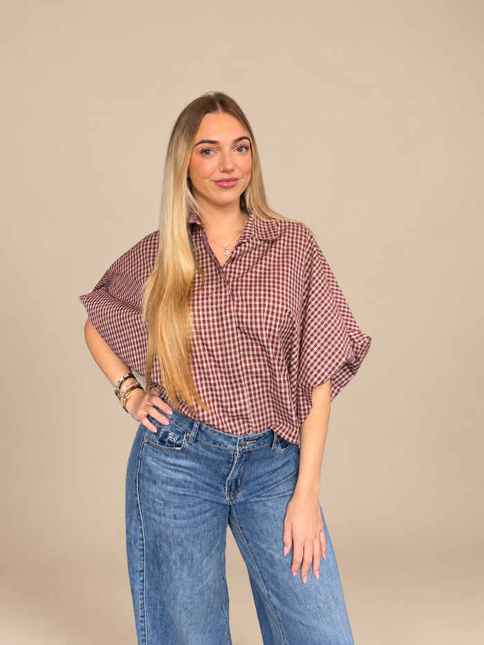 Ninthe Blouse - Bordeaux