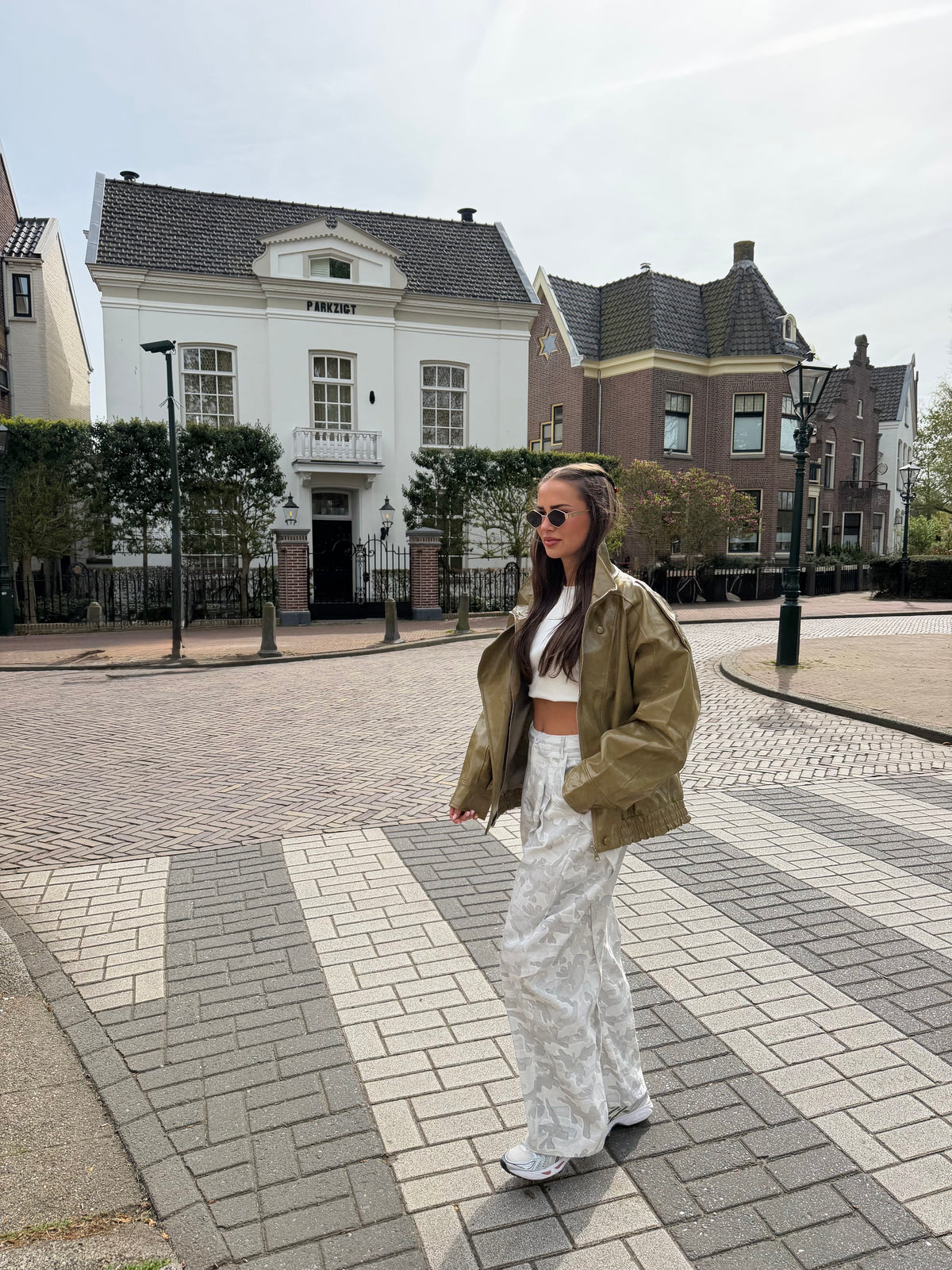 Lauren Jeans- - Wit Grijs