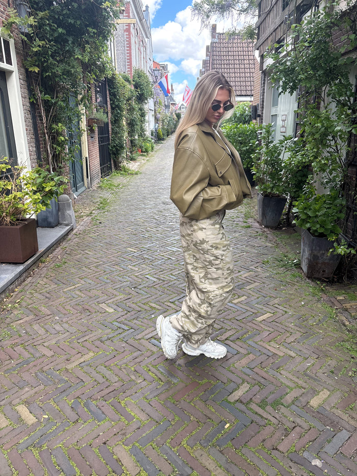 Army Jeans - Creme/Groen